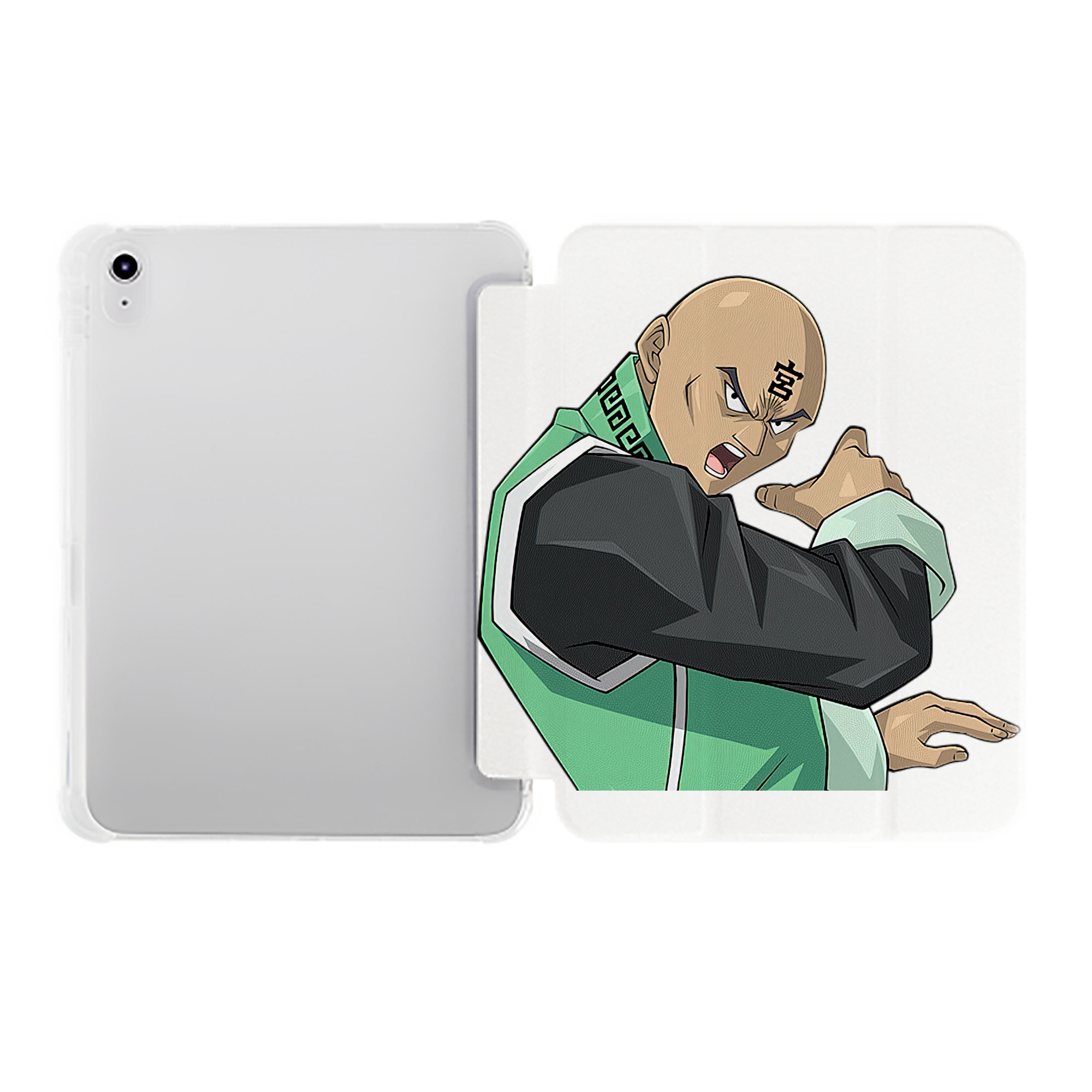 （画像用） 遊☆戯☆王 Yu-Gi-Oh! IPad ケース ペン収納付き 三つ折りスタンド PUレザー×シリコン 対応機種9.5/10.5/10.9インチ